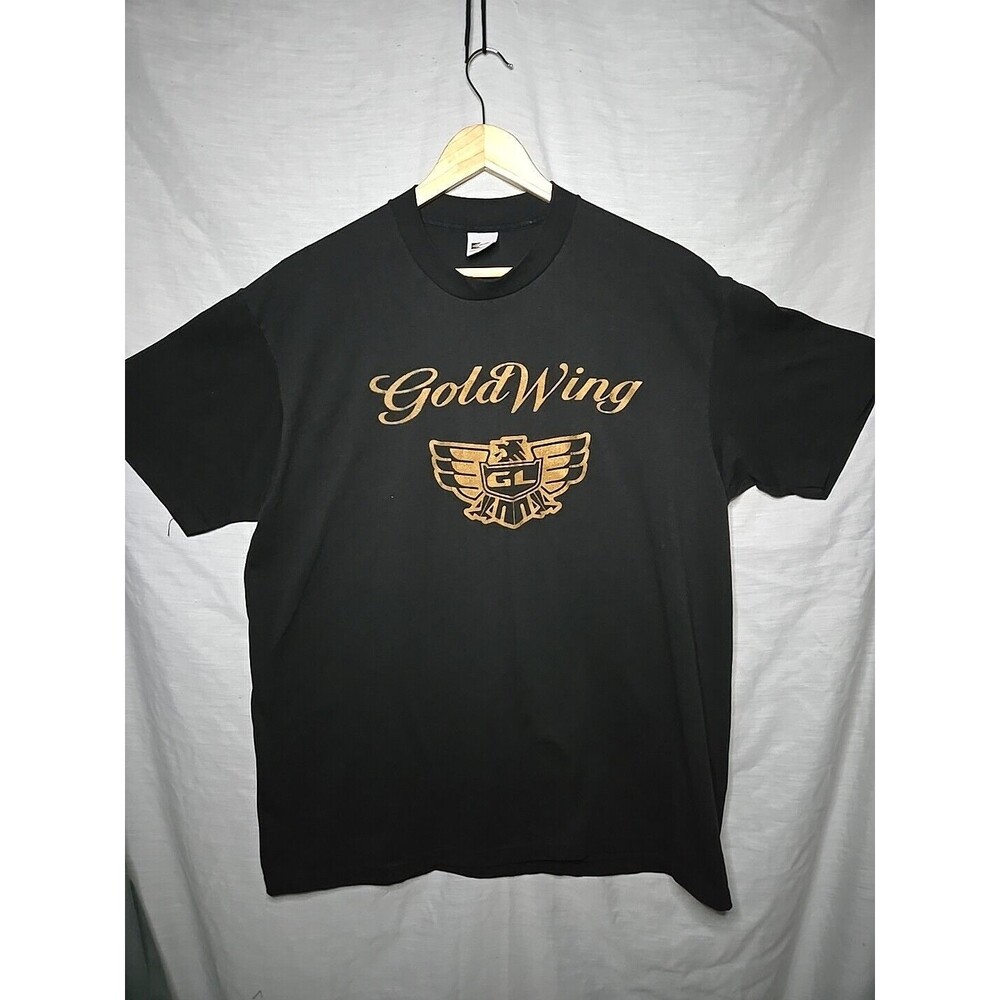 Gold Wing T Shirt XL K-Brand Black Made In The USA - Picture 2 of 6